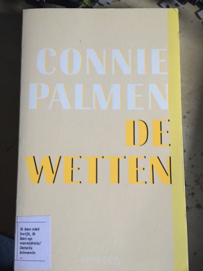 book cover - Connie Palmen - De wetten (front)